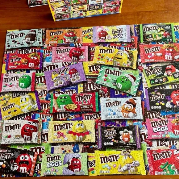 White Mountain M&M's Candy Puzzle 1000 Pieces hard to find - Picture 3 of 6